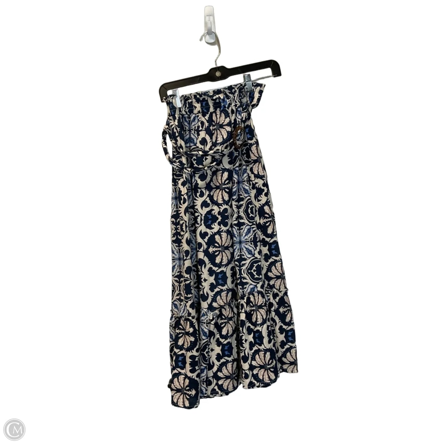 Skirt Maxi By Rachel Zoe In Blue & Cream, Size: S