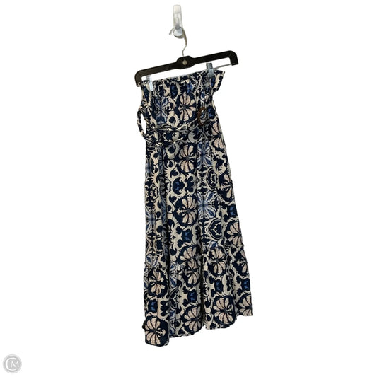 Skirt Maxi By Rachel Zoe In Blue & Cream, Size: S