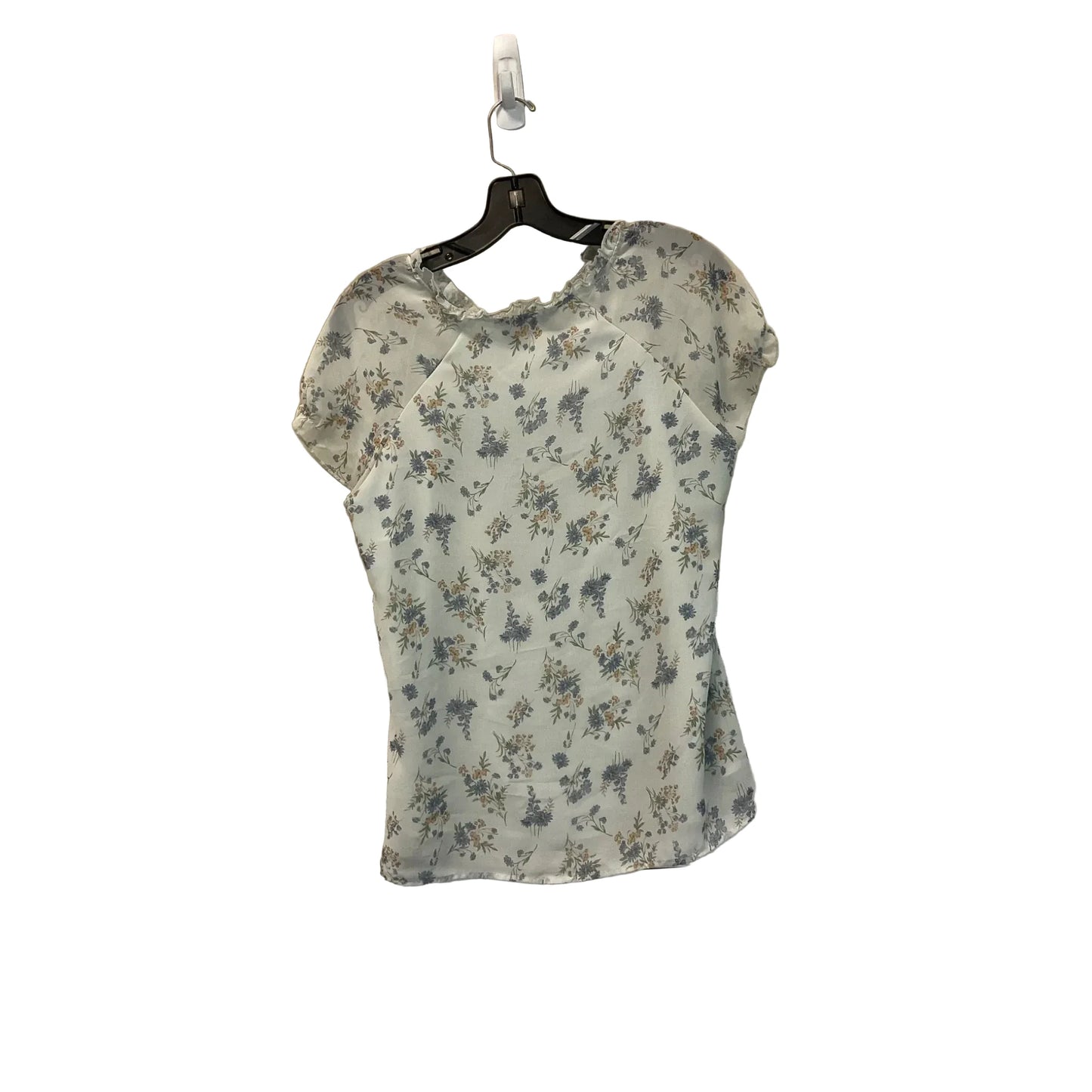 Top Short Sleeve By Allegra K In Blue, Size: M