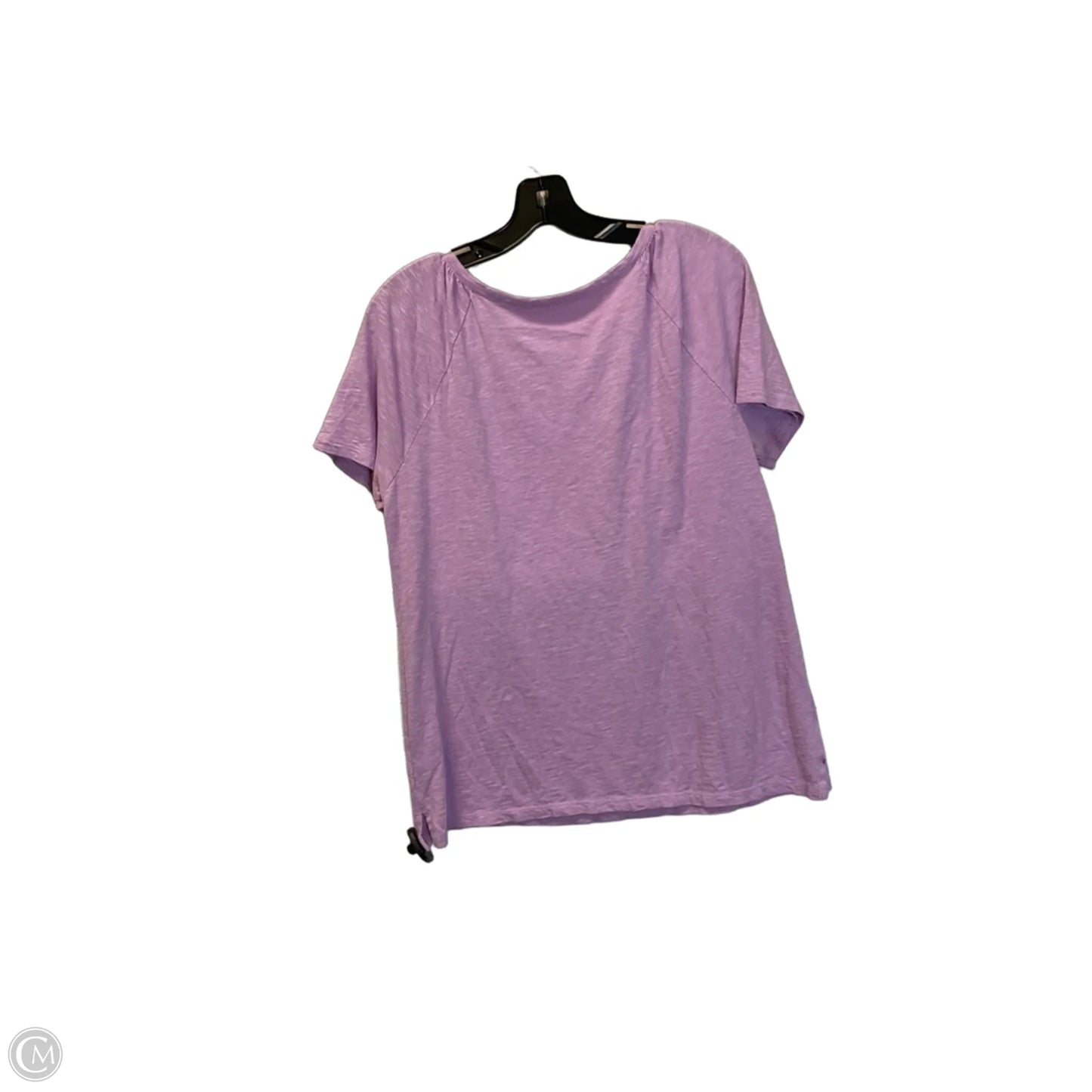 Top Short Sleeve By Talbots In Purple, Size: M
