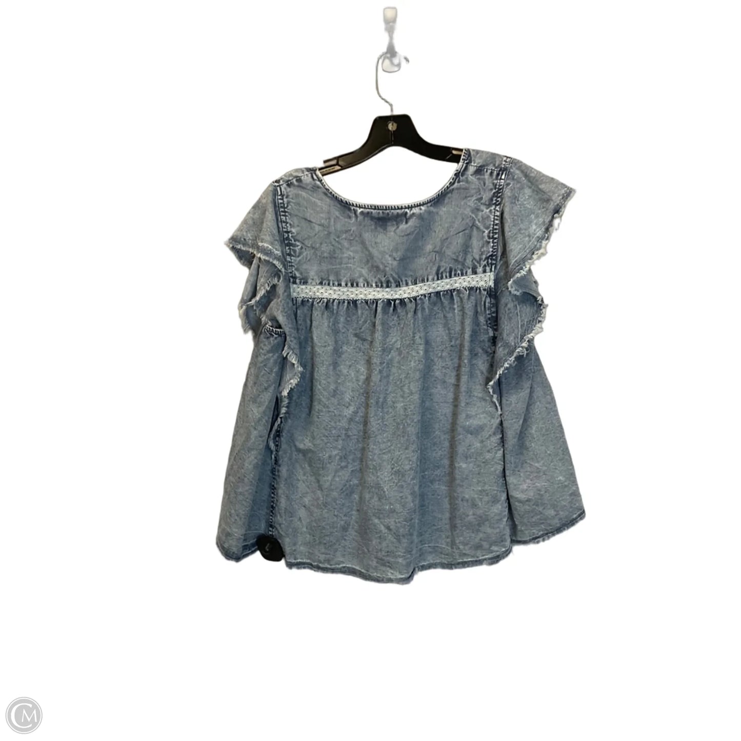 Top Sleeveless By True Craft In Blue, Size: 1x