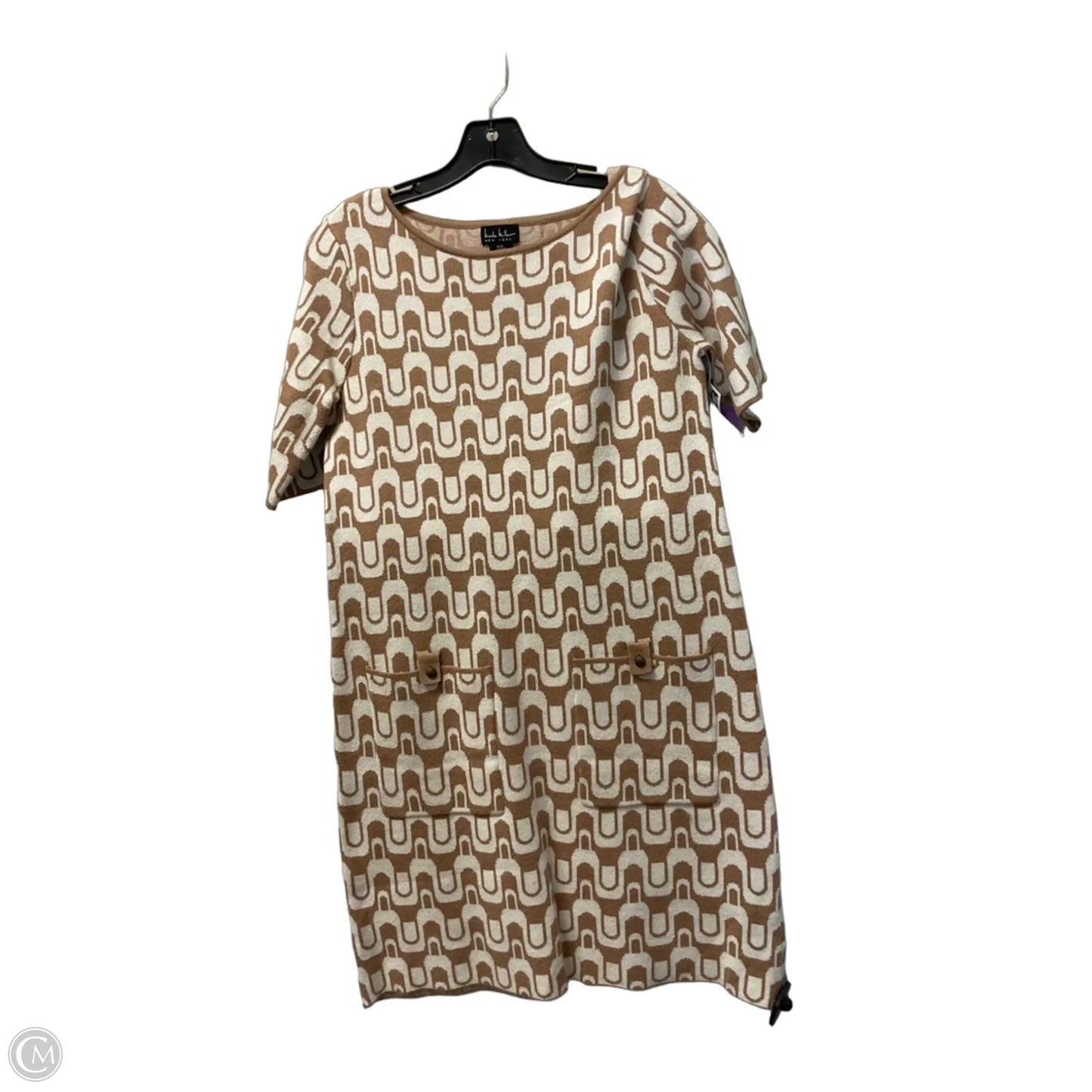 Dress Casual Short By Nicole Miller In Brown, Size: M