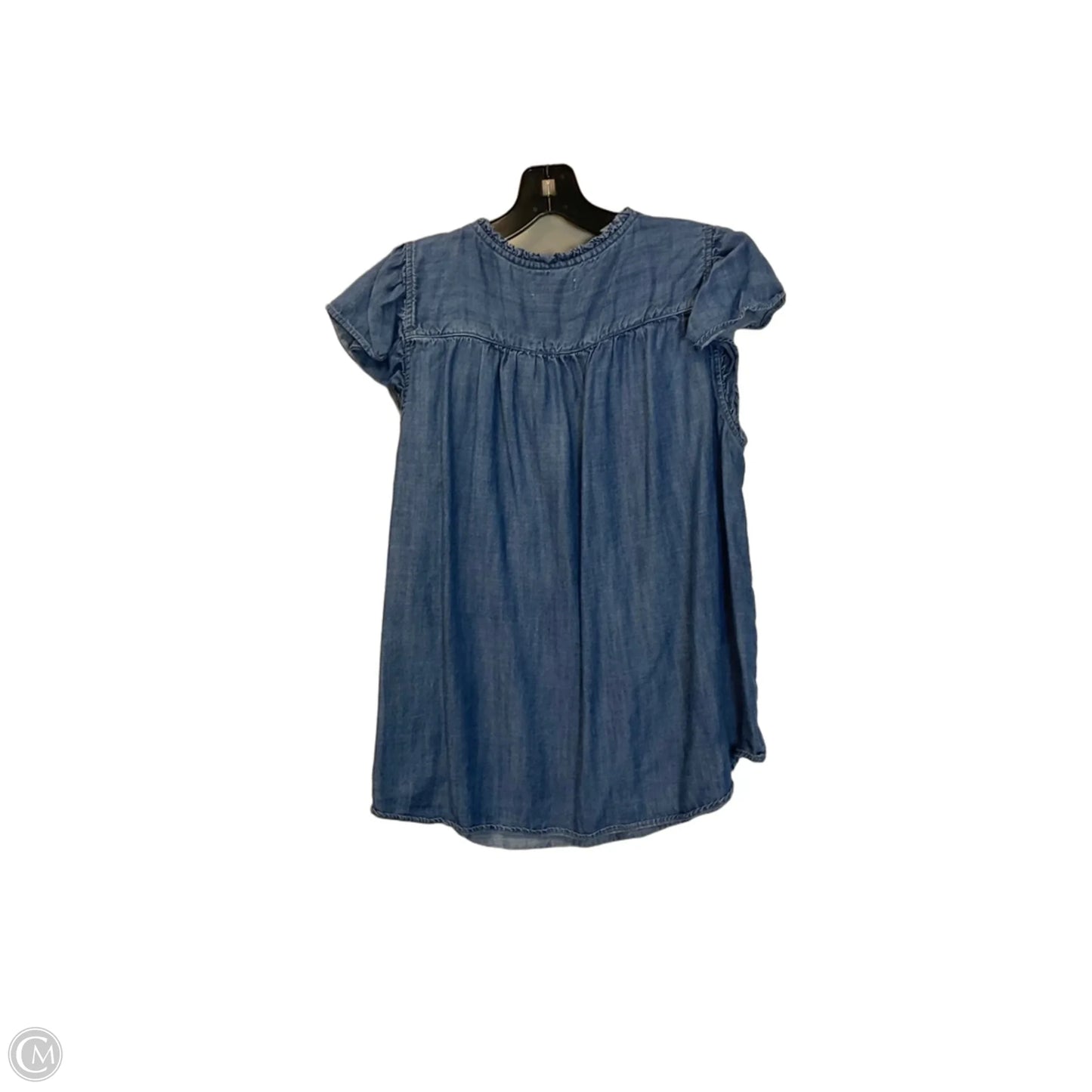 Top Sleeveless By Lc Lauren Conrad In Blue Denim, Size: L