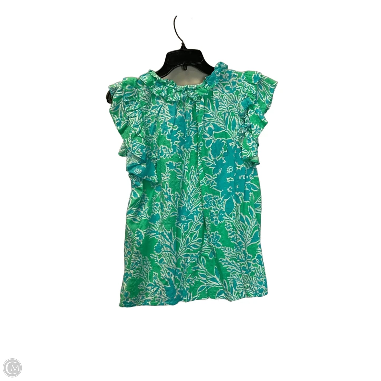 Top Sleeveless By Fate In Blue & Green, Size: M