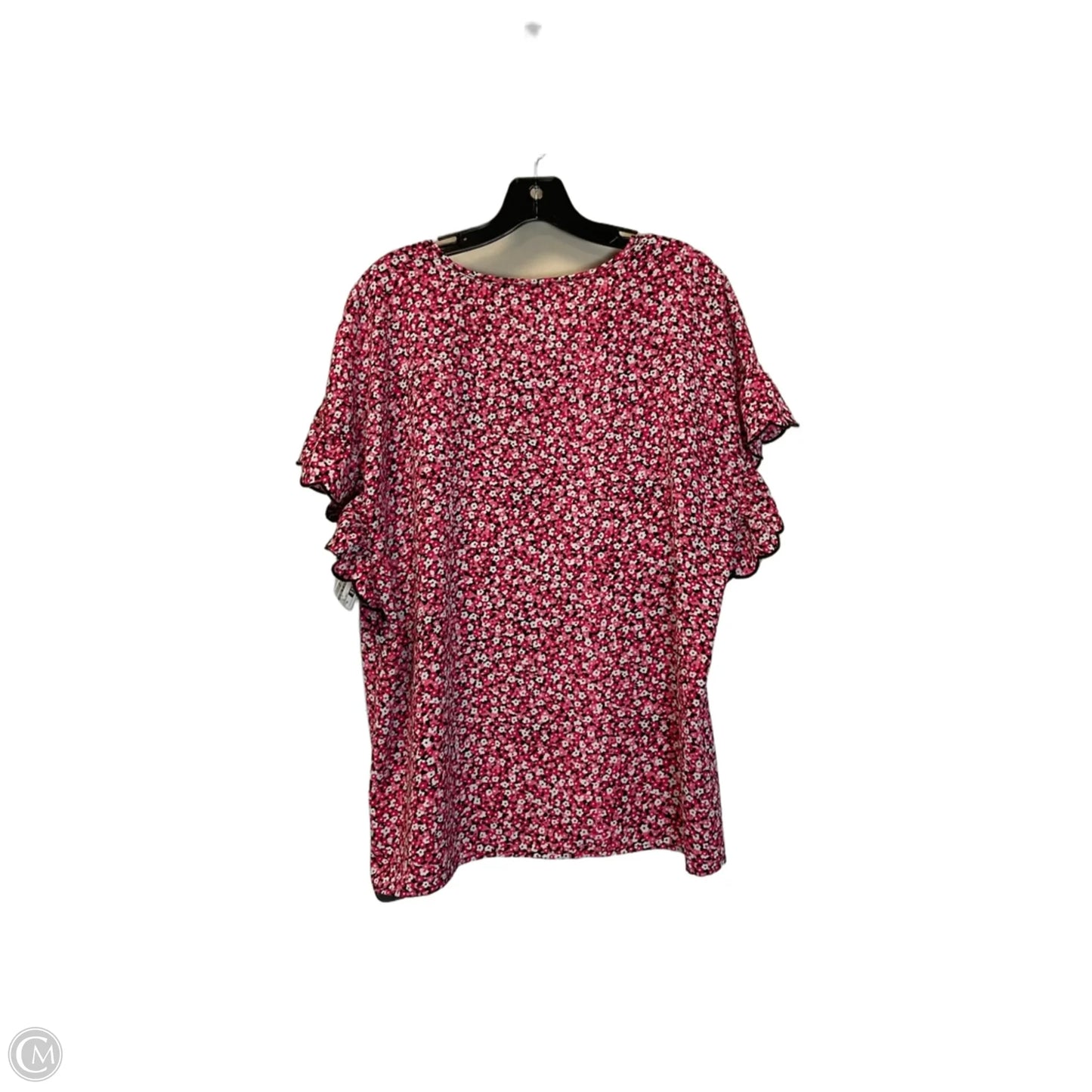 Top Short Sleeve By Michael By Michael Kors In Pink, Size: Xl
