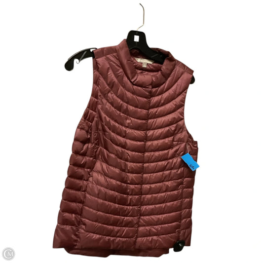 Vest Puffer & Quilted By Athleta In Maroon, Size: S