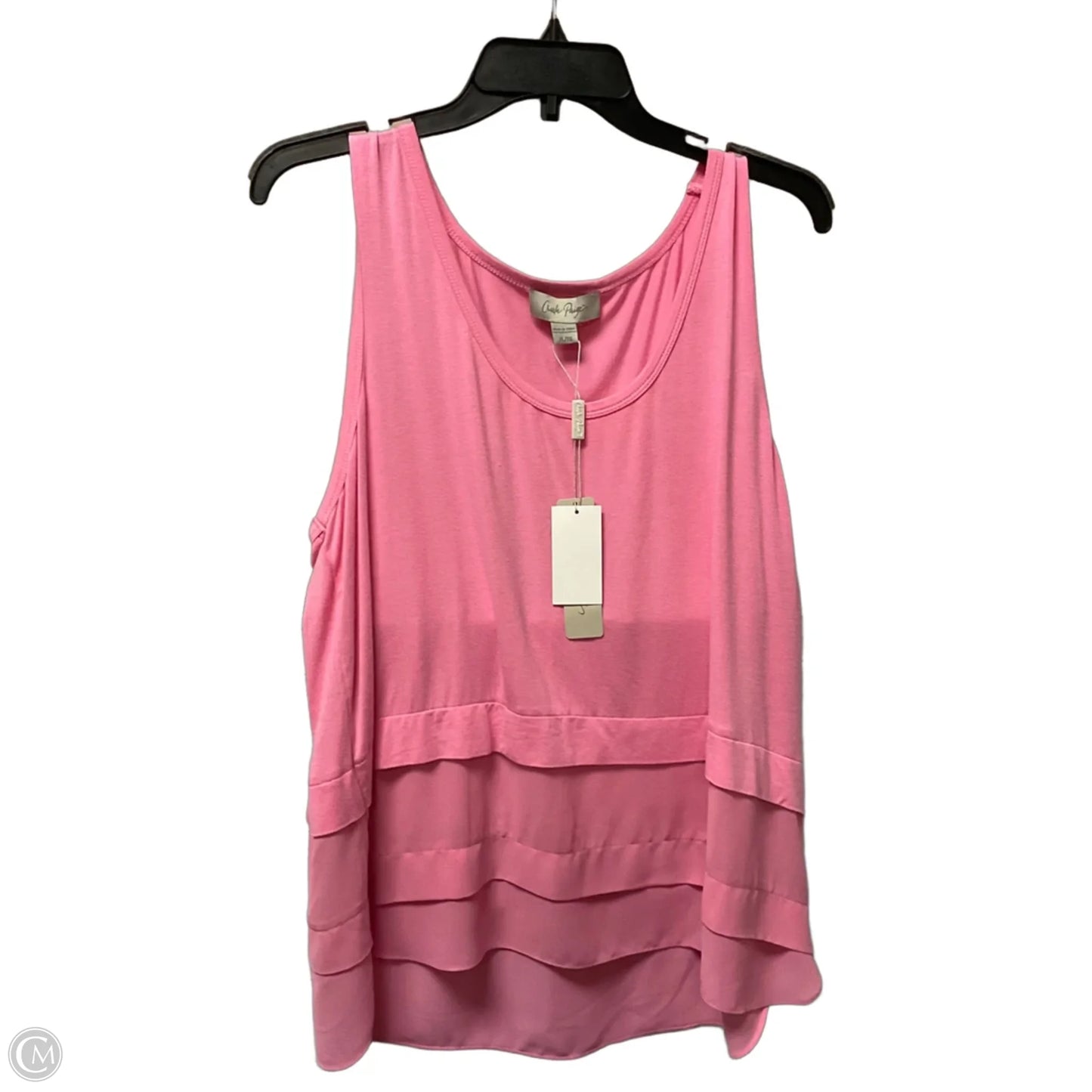 Top Sleeveless By Charlie Paige In Pink, Size: Xl