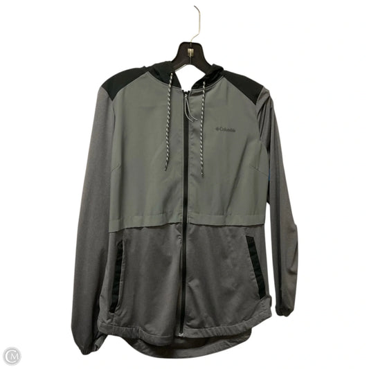 Athletic Jacket By Columbia In Black & Grey, Size: L