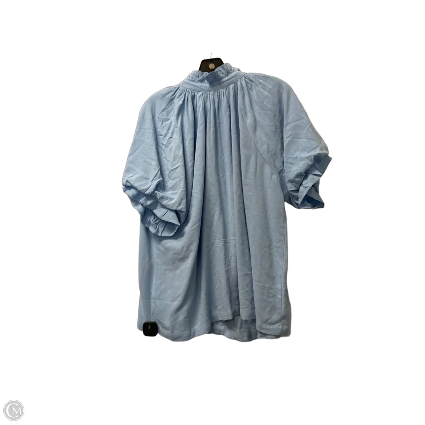 Top Short Sleeve By Umgee In Blue, Size: L