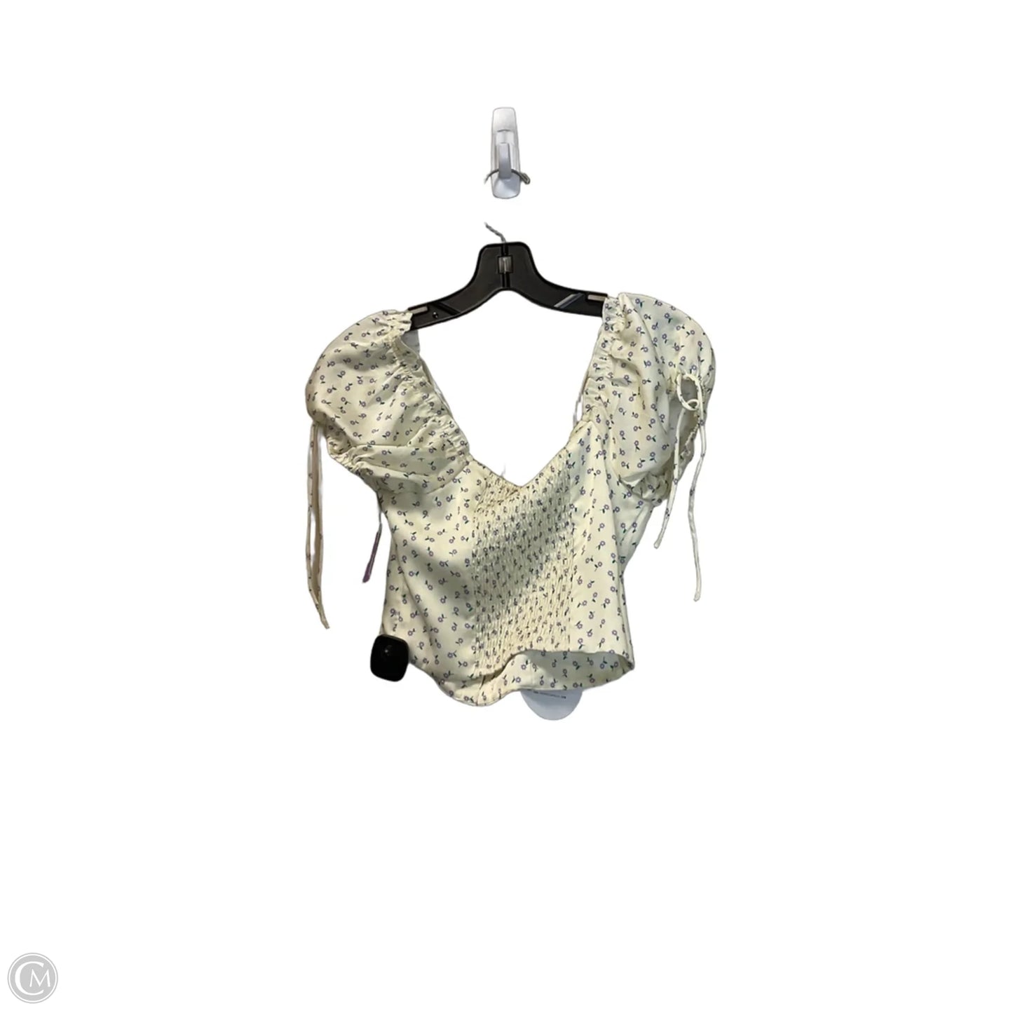Top Short Sleeve By Princess Polly In Yellow, Size: M
