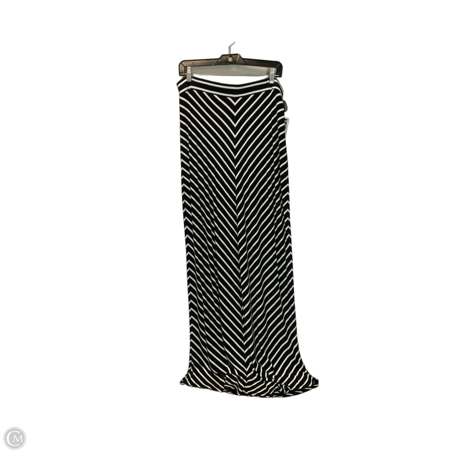 Skirt Maxi By Loft In Black & White, Size: M