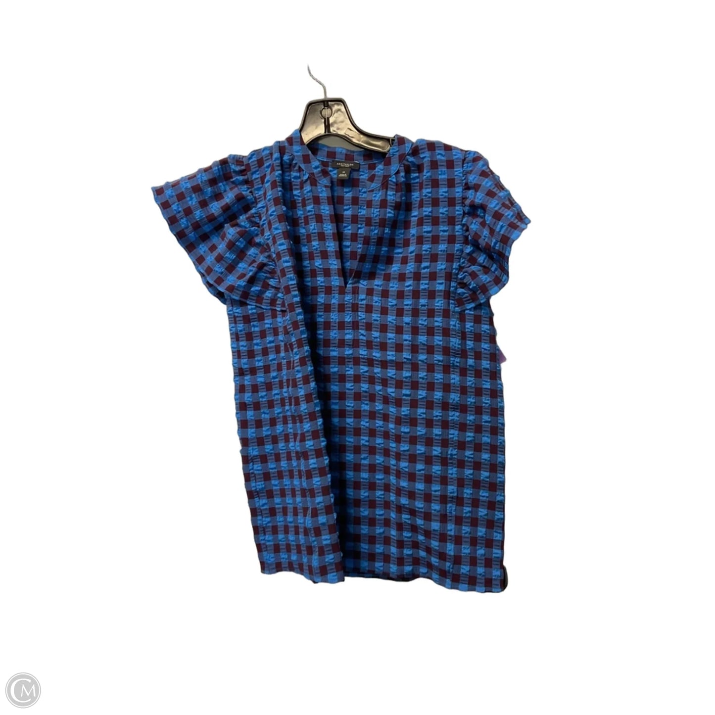 Top Sleeveless By Ann Taylor In Blue & Brown, Size: Xs