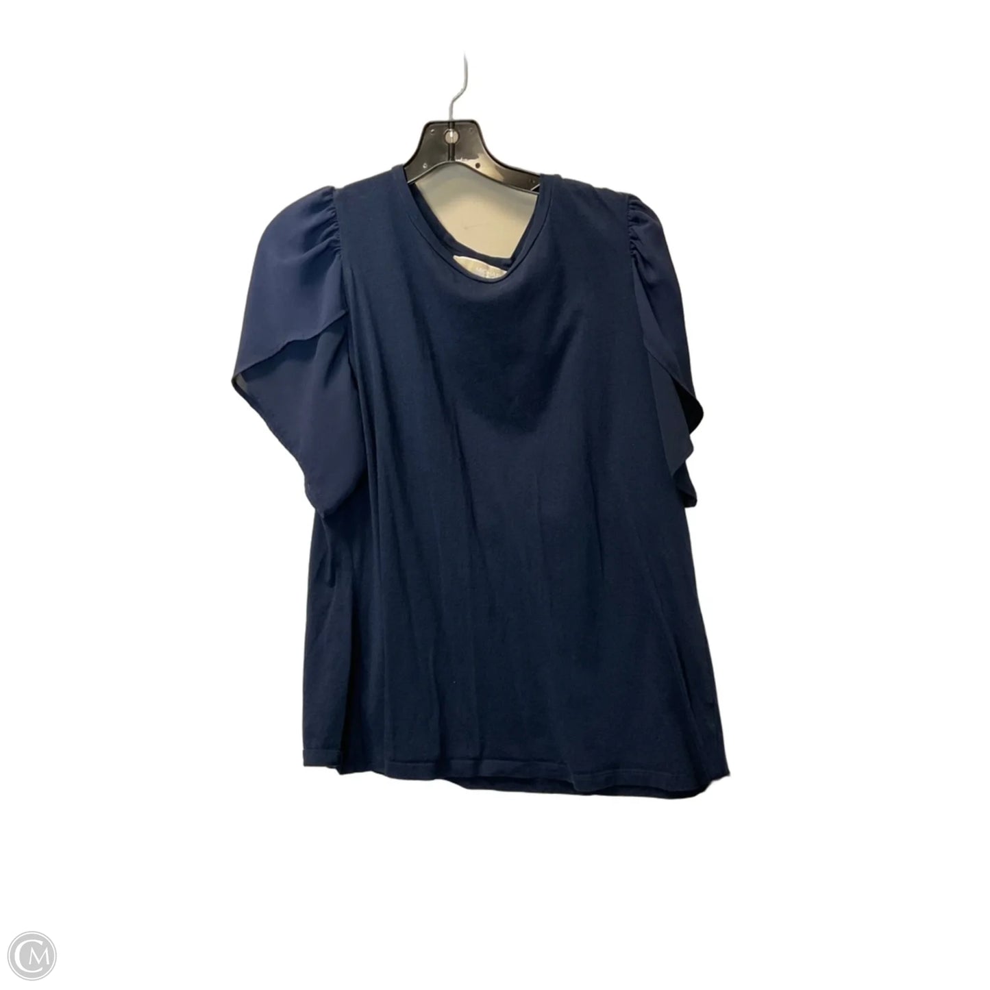 Top Short Sleeve Basic By Michael By Michael Kors In Navy, Size: 1x