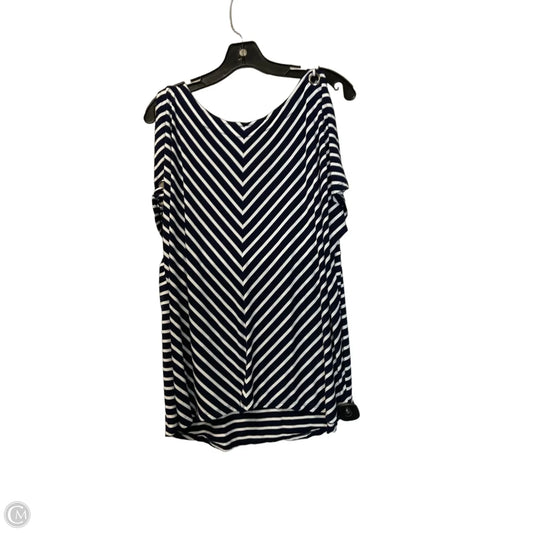 Top 3/4 Sleeve Basic By Chicos In Navy, Size: Xl