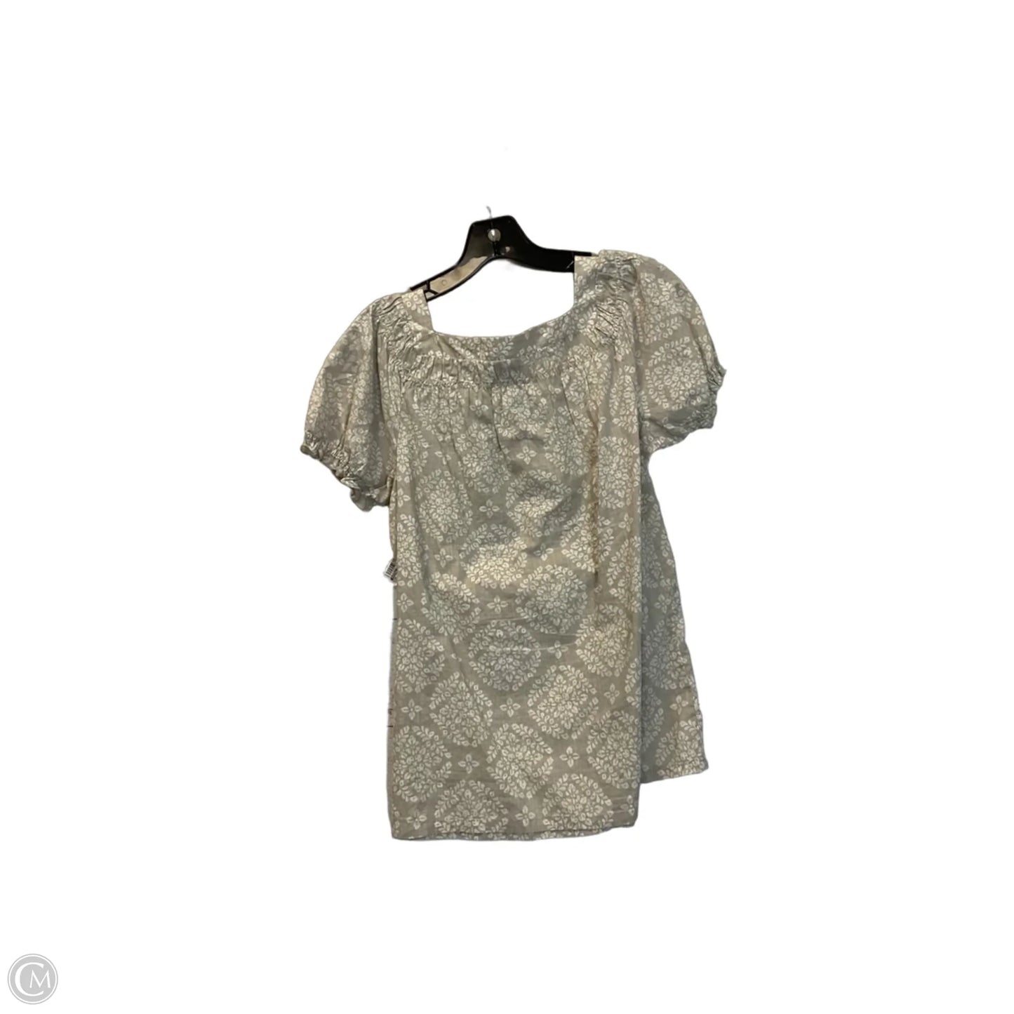 Top Short Sleeve By Merona In Tan, Size: M