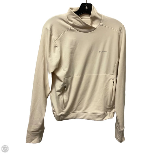 Athletic Sweatshirt Collar By Columbia In Cream, Size: M