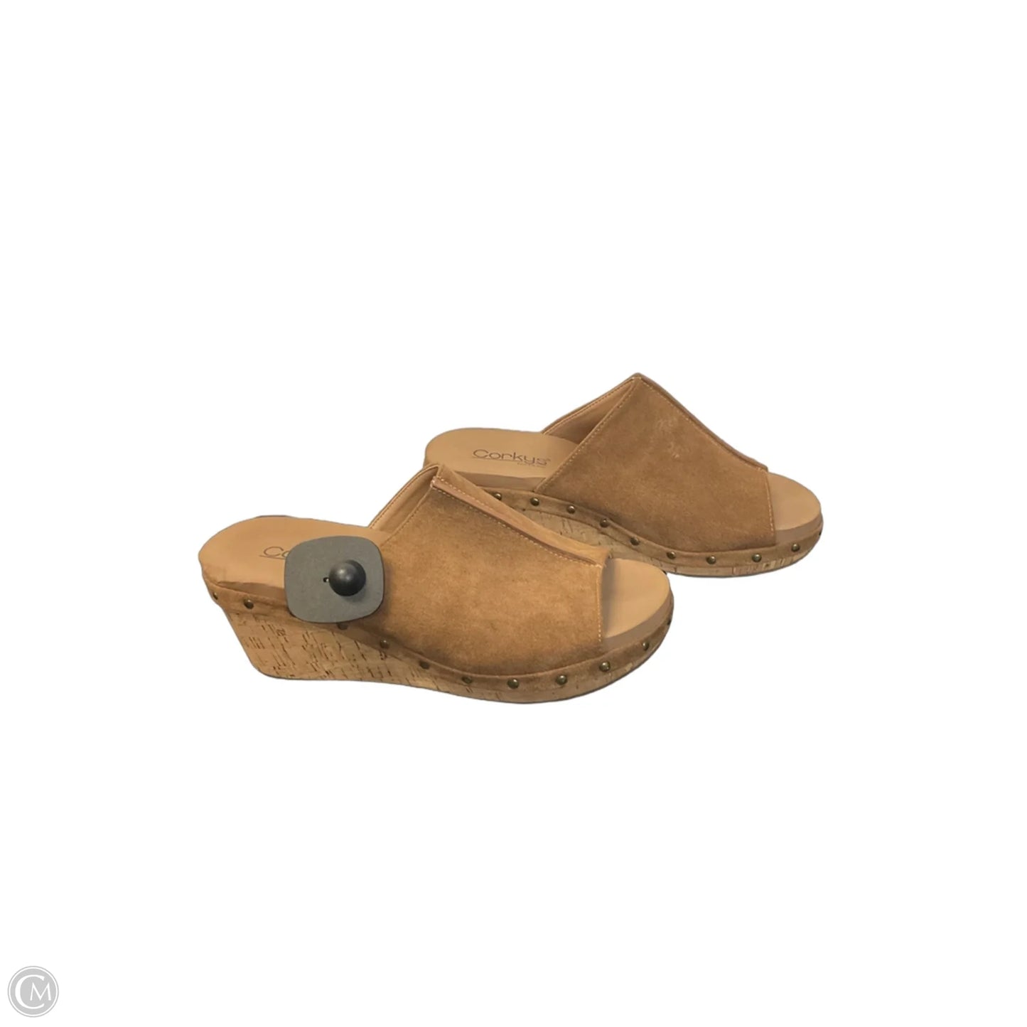 Sandals Heels Wedge By Corkys In Brown, Size: 8