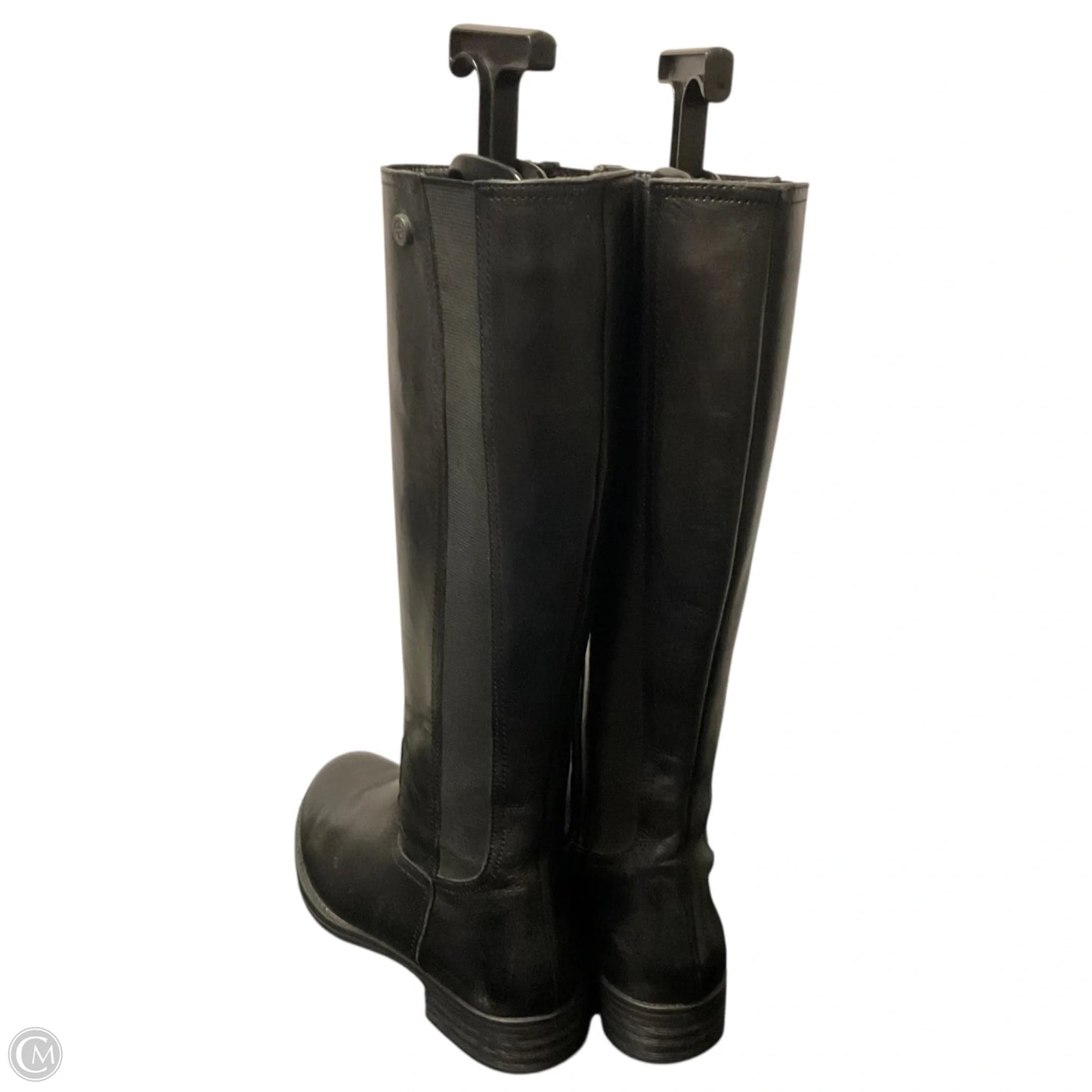 Boots Knee Flats By Bussola In Black, Size: 7.5