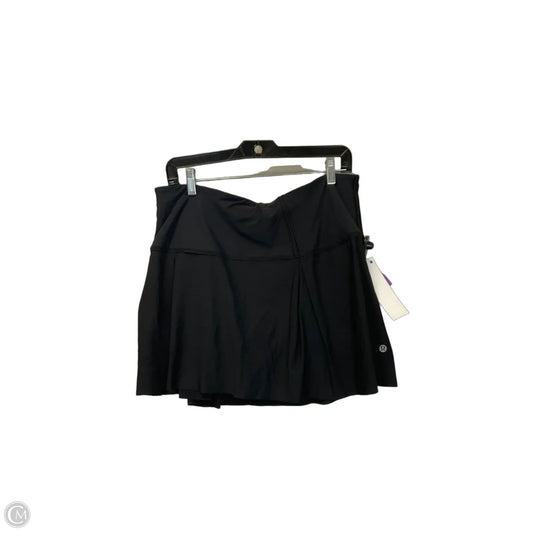 Athletic Skort By Lululemon In Black, Size: 12