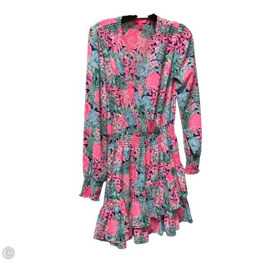 Dress Designer By Lilly Pulitzer In Blue & Pink, Size: 8