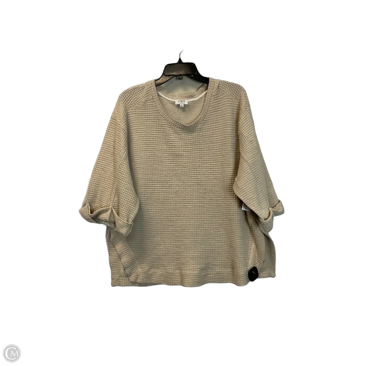 Top 3/4 Sleeve By Umgee In Cream, Size: L