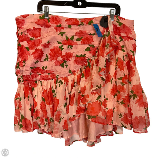 Skirt Midi By Maeve In Orange, Size: 2x