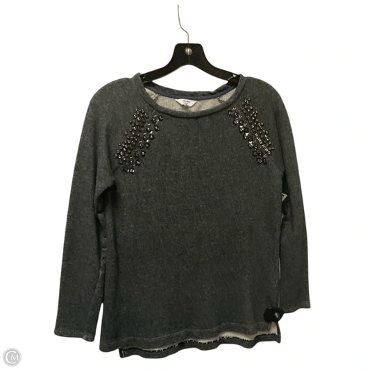 Top Long Sleeve By Crown And Ivy In Grey, Size: Xs