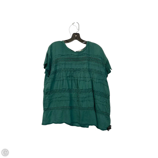 Top Short Sleeve By Sundance In Green, Size: Xl