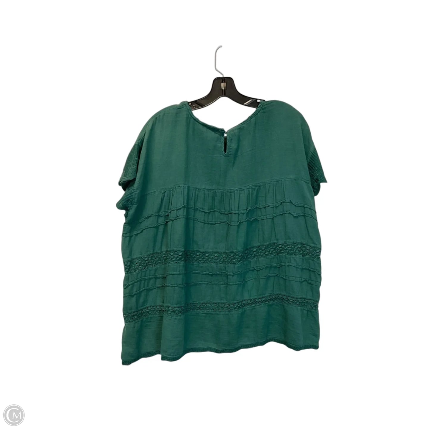 Top Short Sleeve By Sundance In Green, Size: Xl