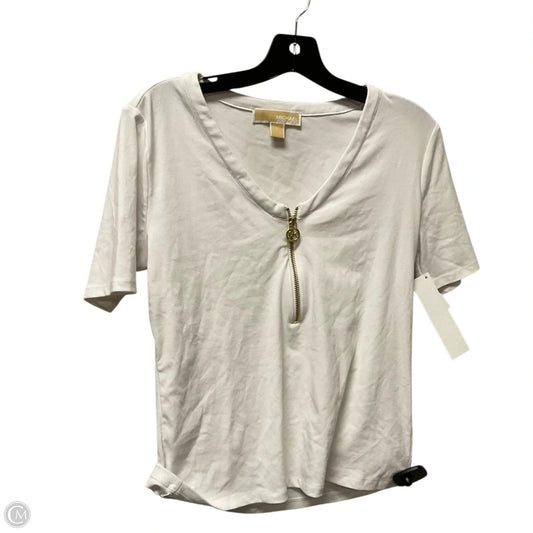 Top Short Sleeve By Michael By Michael Kors In White, Size: M
