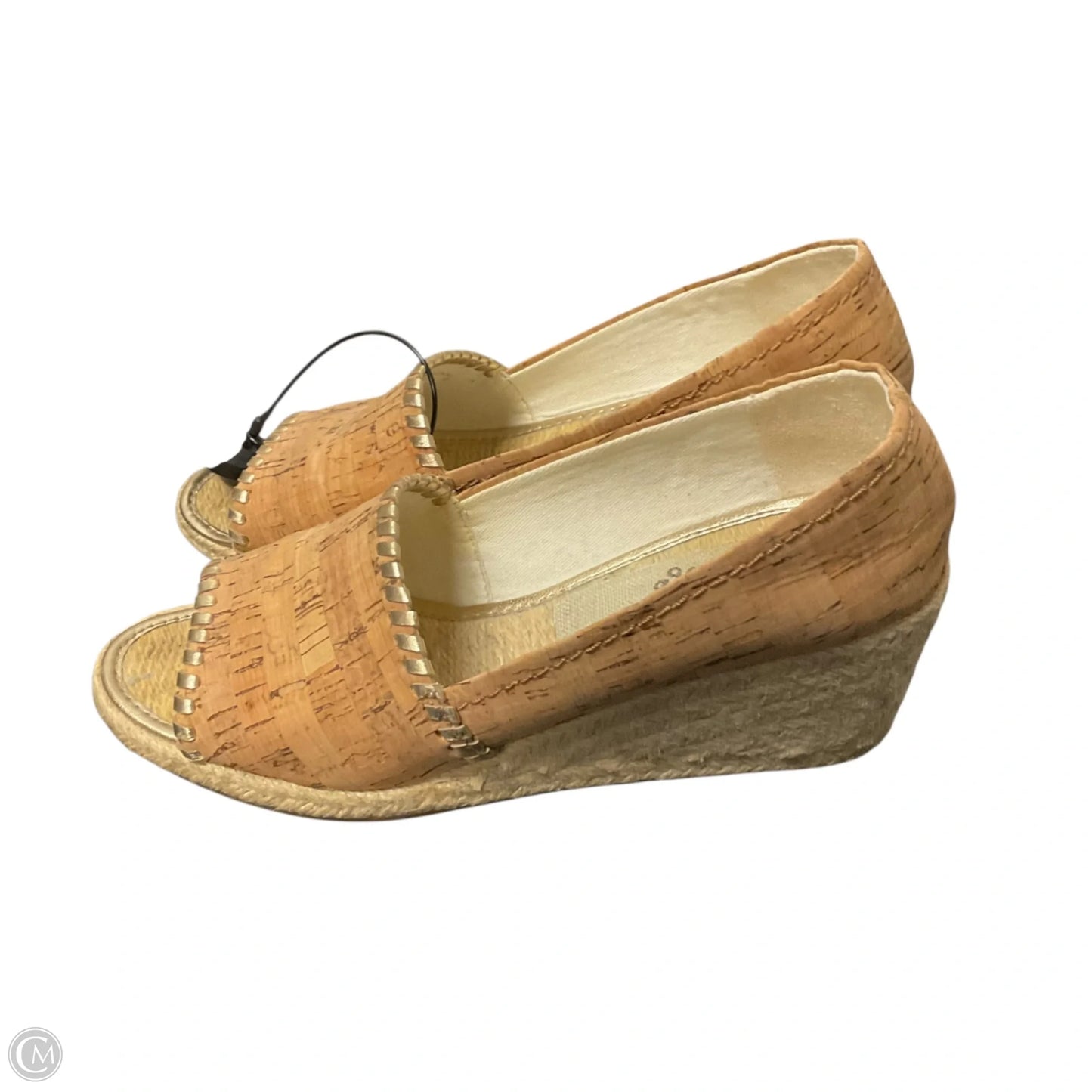 Sandals Heels Wedge By Jack Rogers In Tan, Size: 8