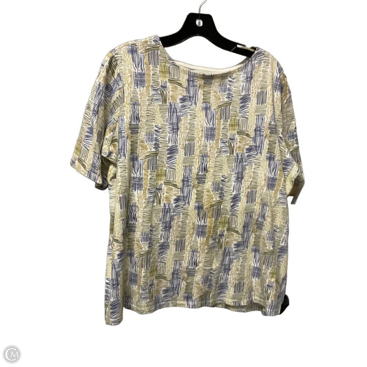 Top Short Sleeve By Clothes Mentor In Blue & Green, Size: Xl