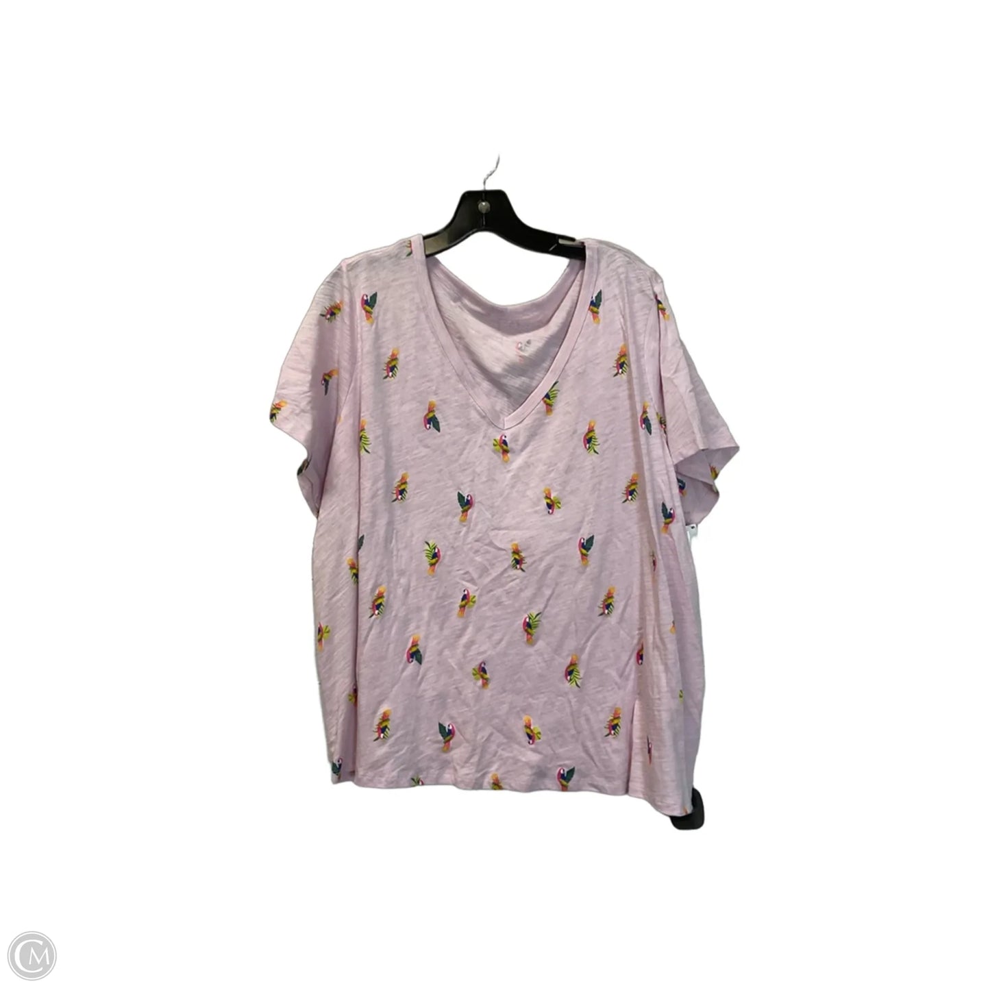 Top Short Sleeve Basic By Old Navy In Pink, Size: 2x