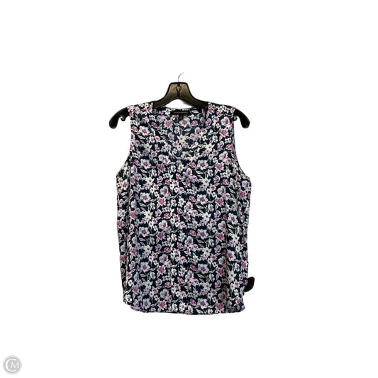 Top Sleeveless By Banana Republic In Blue & Pink, Size: S