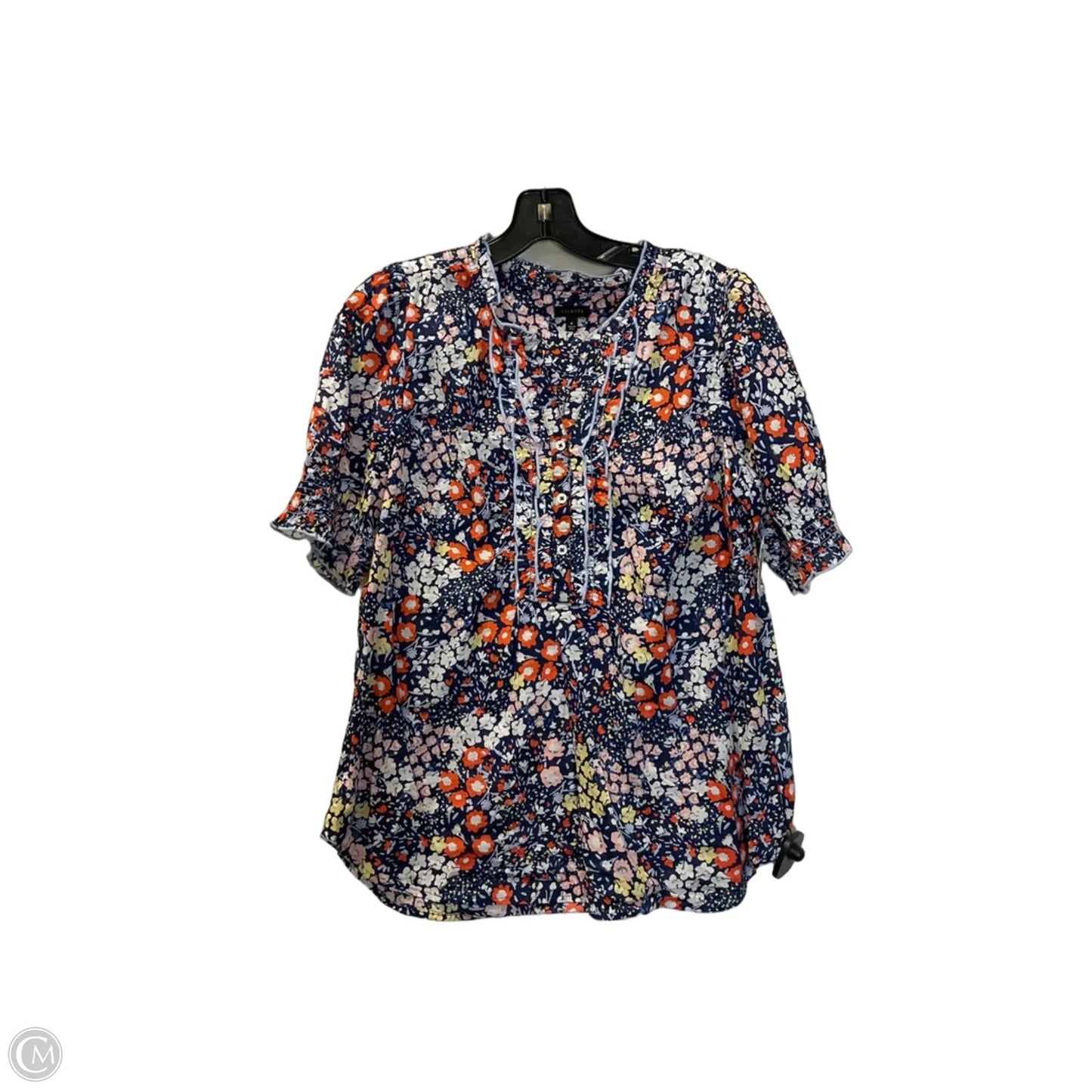 Top Short Sleeve By Talbots In Blue, Size: Medium