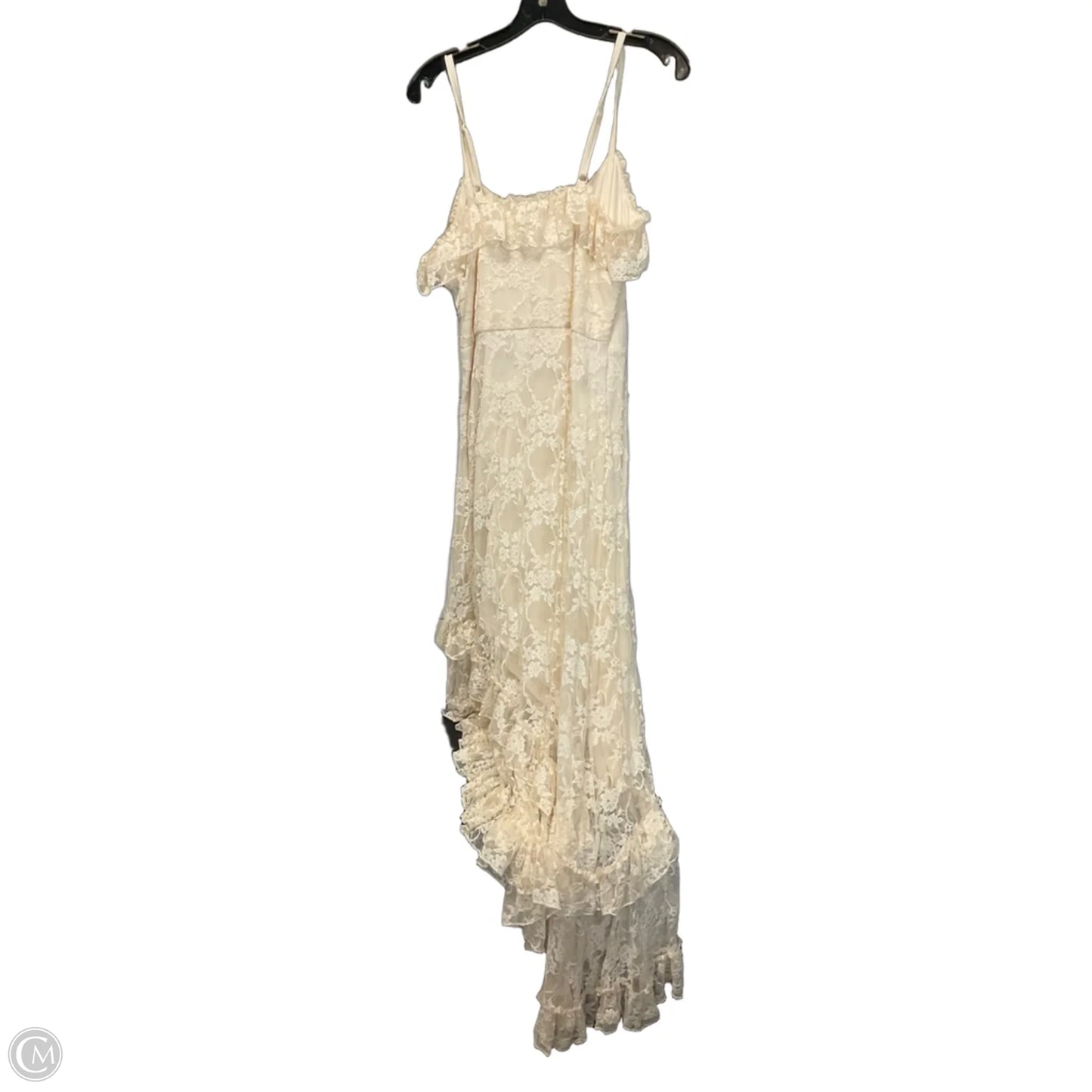 Dress Party Long By Madden Girl In Cream, Size: 1x