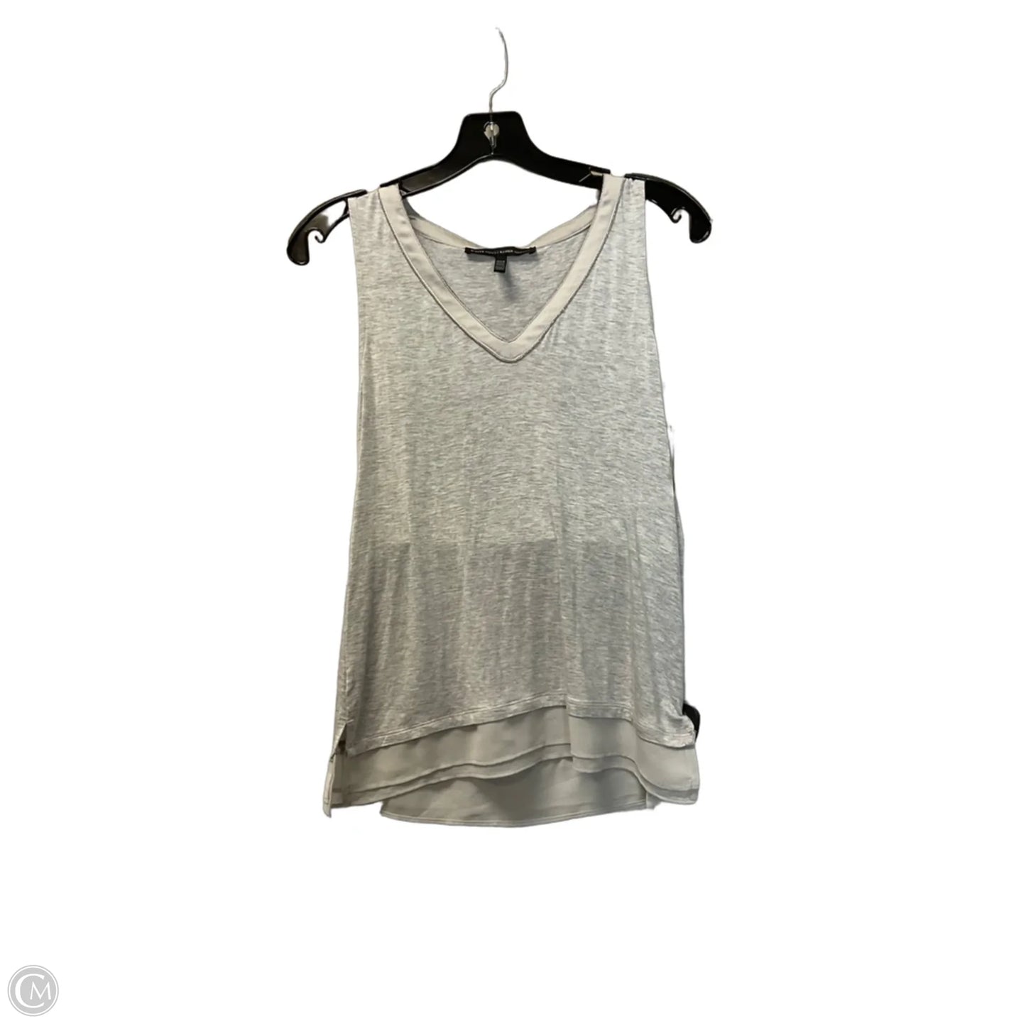 Top Sleeveless Basic By White House Black Market In Grey, Size: Xs