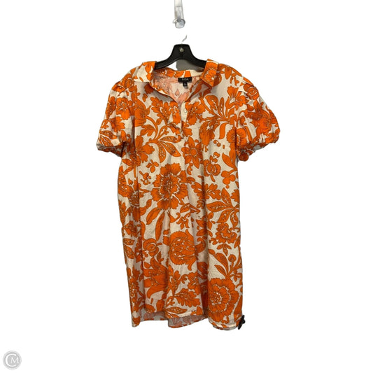 Dress Casual Short By Msk In Orange, Size: Xl