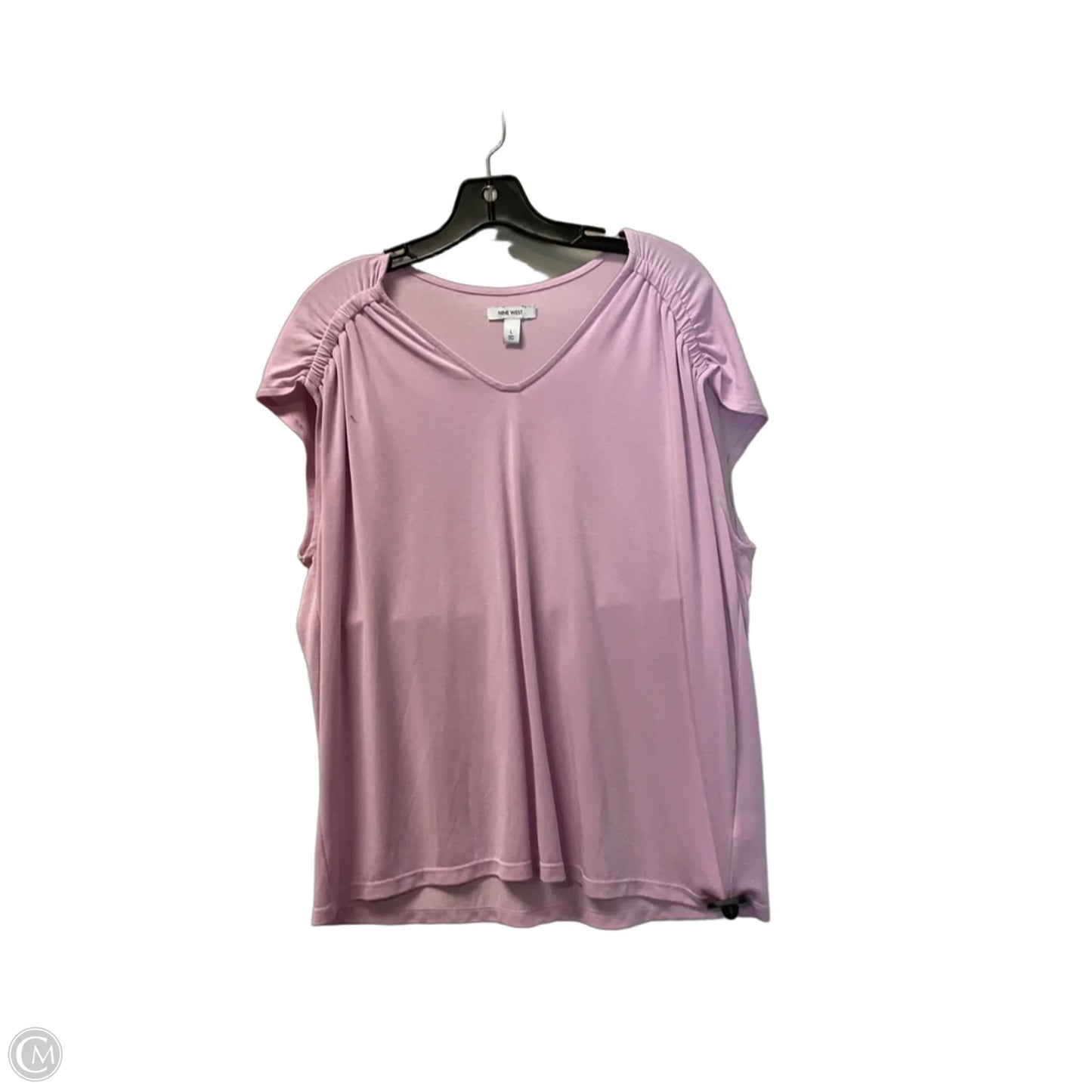 Top Sleeveless By Nine West In Pink, Size: L