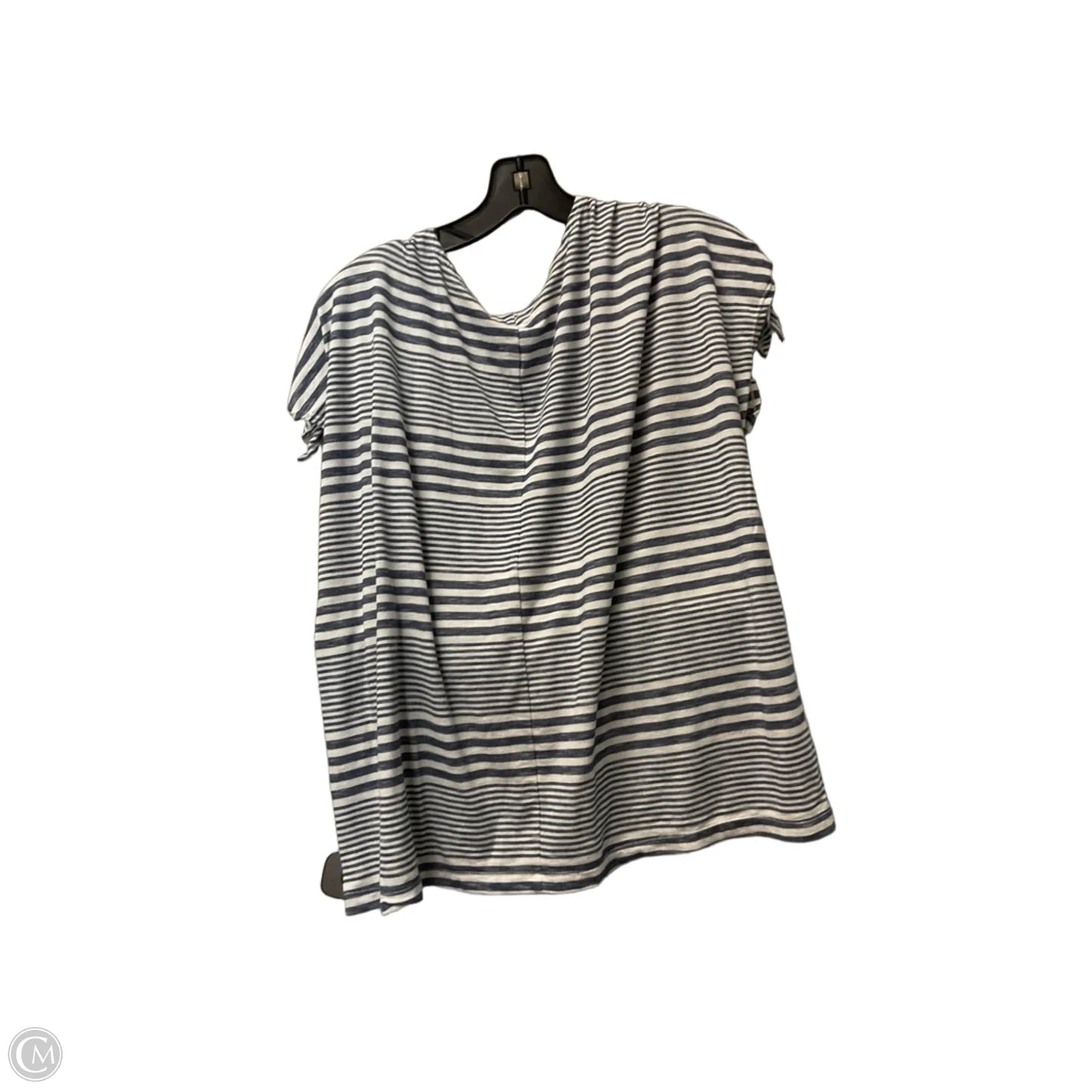 Top Short Sleeve By Max Studio In Striped Pattern, Size: 1x