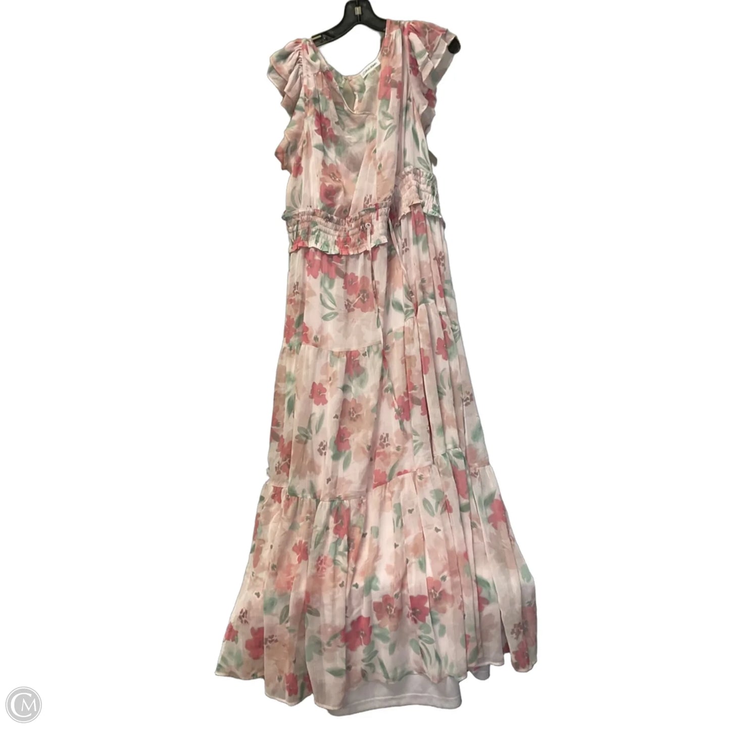 Dress Casual Maxi By Calvin Klein In Pink, Size: 1x