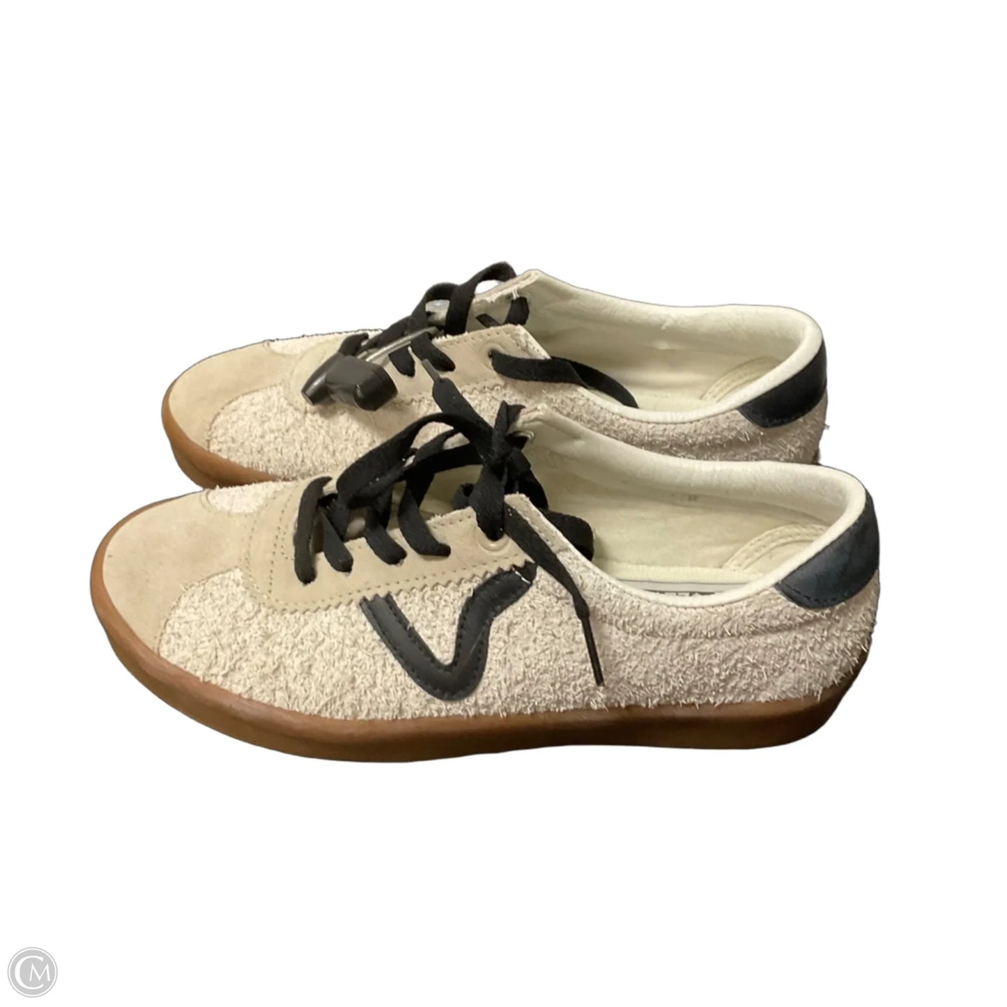 Shoes Sneakers By Vans In Black & White, Size: 8