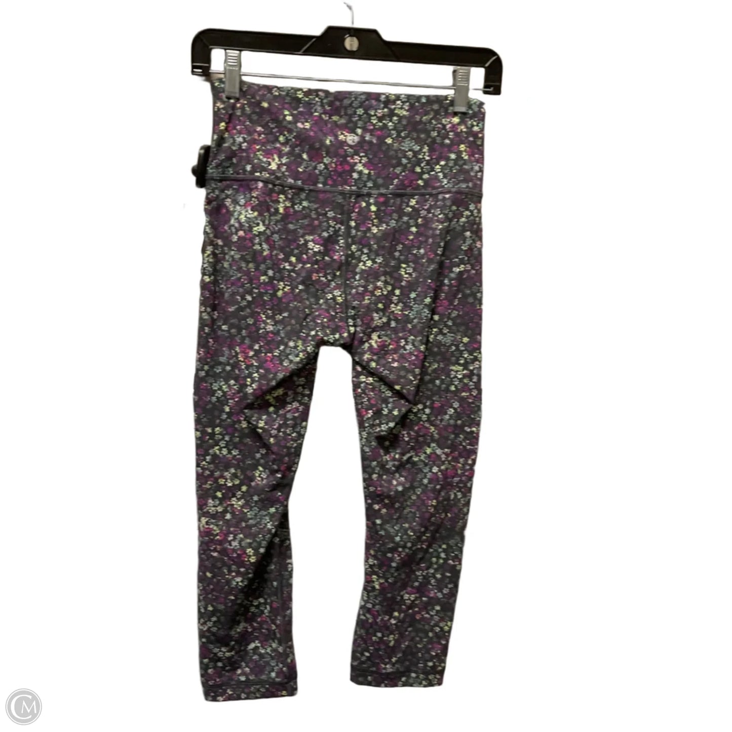 Athletic Leggings Capris By Lululemon In Floral Print, Size: 8