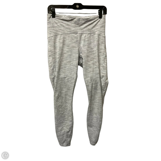 Athletic Leggings By Lululemon In Striped Pattern, Size: 8
