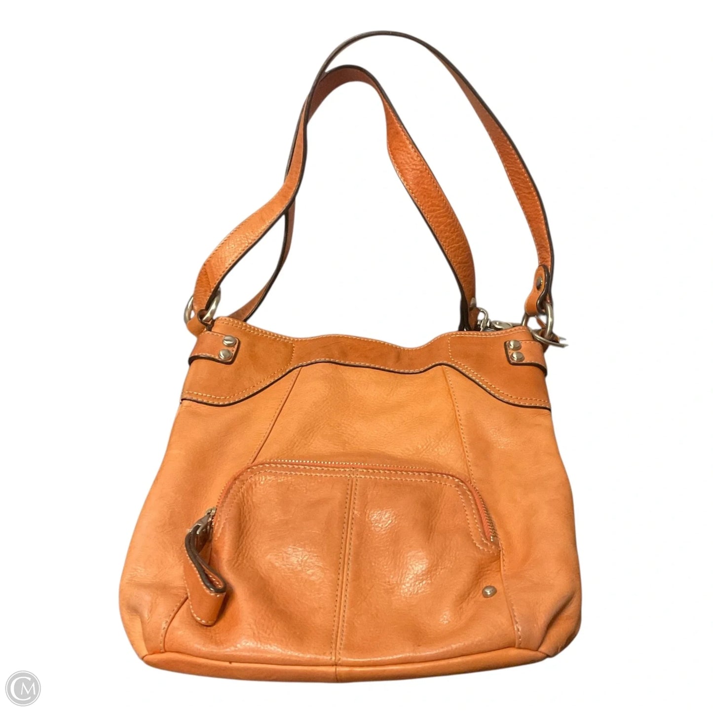 Handbag Leather By B. Makowsky, Size: Medium