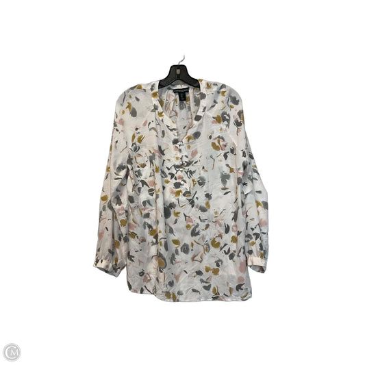Top Long Sleeve By Cynthia Rowley In Floral Print, Size: L