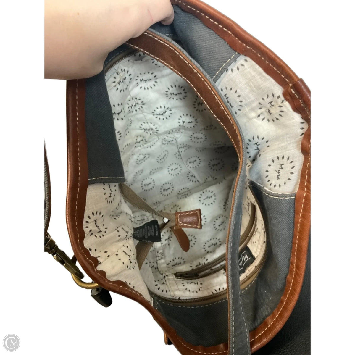 Crossbody Leather By Myra, Size: Medium