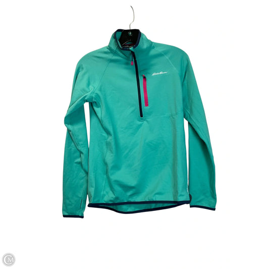 Athletic Jacket By Eddie Bauer In Green, Size: S