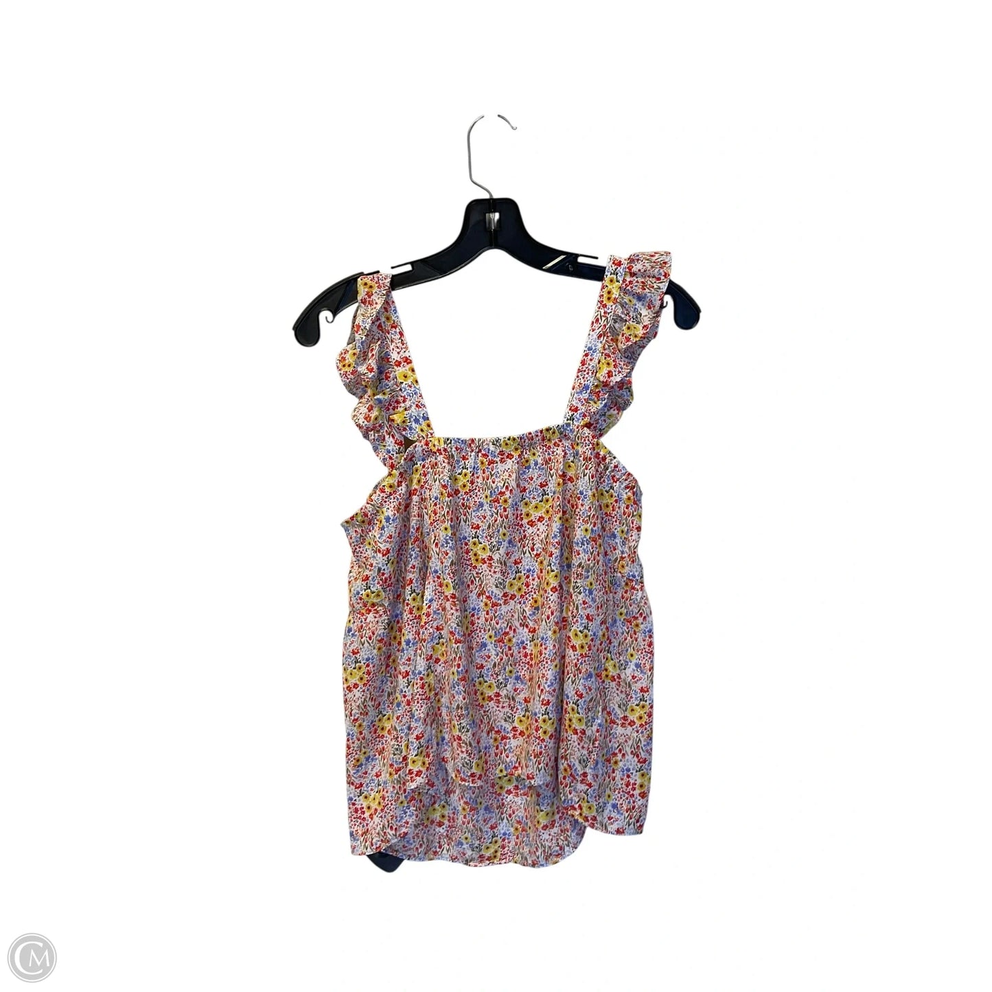Top Sleeveless By Loft In Floral Print, Size: M