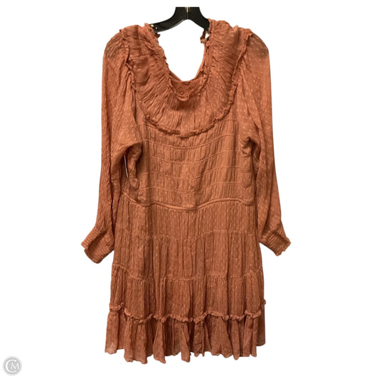Dress Casual Short By Anthropologie In Orange, Size: L